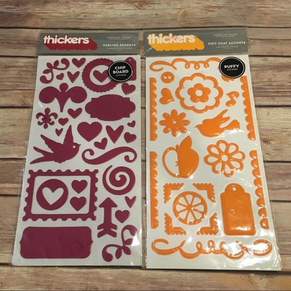 🎈6 Packs of Stickers, Rub-Ons, Chipboard Stickers - Picture 2 of 6